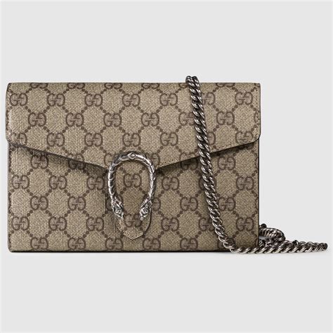 gucci red dionysus gg supreme chain wallet|Gucci interlocking wallet.